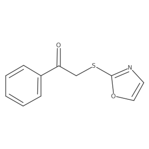2-(1,3-Oxazol-2-ylsulfanyl)-1-phenylethan-1-one Structure