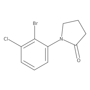 1-(2-Bromo-3-chlorophenyl)-2-pyrrolidinone Structure