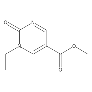 Methyl 1-ethyl-2-oxo-1,2-dihydropyrimidine-5-carboxylate结构式