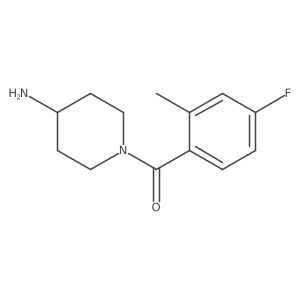 1-(4-Fluoro-2-methylbenzoyl)piperidin-4-amine结构式