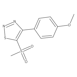 4-(4-Methoxyphenyl)-5-(methylsulfonyl)-1,2,3-thiadiazole Structure