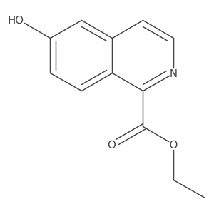 Ethyl 6-hydroxyisoquinoline-1-carboxylate Structure