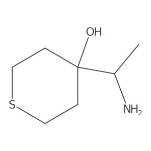 4-(1-Aminoethyl)thian-4-ol结构式