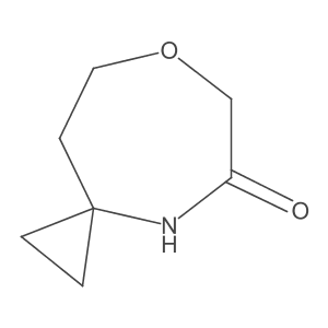 7-Oxa-4-azaspiro[2.6]nonan-5-one结构式