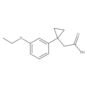 2-[1-(3-Ethoxyphenyl)cyclopropyl]acetic acid结构式