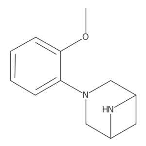 3,6-Diazabicyclo[3.1.1]heptane, 3-(2-methoxyphenyl)- Structure