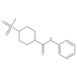 4-(methylsulfonyl)-N-phenylpiperidine-1-carboxamide Structure