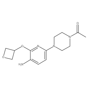 1-(4-(5-Amino-6-(oxetan-3-yloxy)pyridin-2-yl)piperazin-1-yl)ethanone Structure