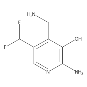 2-Amino-4-(aminomethyl)-5-(difluoromethyl)pyridin-3-ol结构式