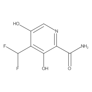 4-(Difluoromethyl)-3,5-dihydroxypicolinamide Structure