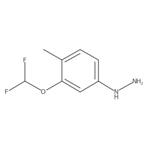 [3-(Difluoromethoxy)-4-methylphenyl]hydrazine Structure