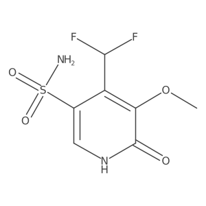 4-(Difluoromethyl)-6-hydroxy-5-methoxypyridine-3-sulfonamide Structure