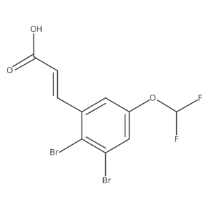 3-(2,3-Dibromo-5-(difluoromethoxy)phenyl)acrylic acid Structure