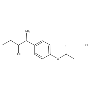 1-Amino-1-[4-(propan-2-yloxy)phenyl]butan-2-ol hydrochloride结构式