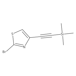 2-Bromo-4-((trimethylsilyl)ethynyl)thiazole Structure