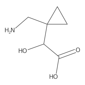 2-[1-(Aminomethyl)cyclopropyl]-2-hydroxyacetic acid Structure