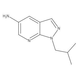 1-(2-Methylpropyl)-1H-pyrazolo[3,4-b]pyridin-5-amine结构式