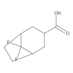 8,8-Difluorobicyclo[3.2.1]octane-3-carboxylic acid结构式