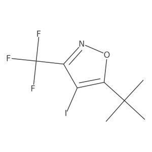 5-(Tert-butyl)-4-iodo-3-(trifluoromethyl)isoxazole Structure