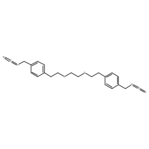 1,2-Bis(2-[4-(azidomethyl)phenyl]ethanesulfanyl)ethane结构式