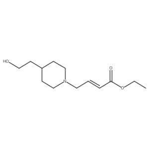 Ethyl 4-[4-(2-hydroxyethyl)piperidin-1-yl]but-2-enoate Structure