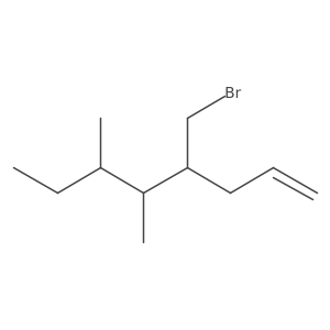 4-(Bromomethyl)-5,6-dimethyloct-1-ene结构式