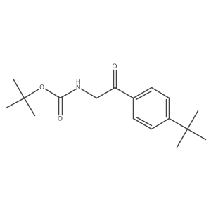 tert-butyl N-[2-(4-tert-butylphenyl)-2-oxoethyl]carbamate Structure