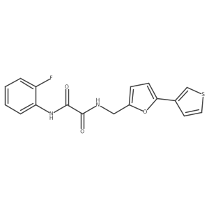 N1-(2-fluorophenyl)-N2-((5-(thiophen-3-yl)furan-2-yl)methyl)oxalamide Structure