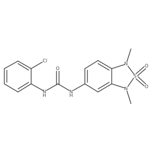 1-(2-Chlorophenyl)-3-(1,3-dimethyl-2,2-dioxo-1,3-dihydro-2lambda6,1,3-benzothiadiazol-5-yl)urea Structure