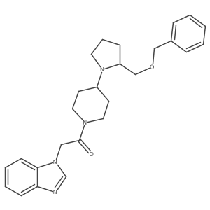 2-(1H-benzo[d]imidazol-1-yl)-1-(4-(2-((benzyloxy)methyl)pyrrolidin-1-yl)piperidin-1-yl)ethanone Structure