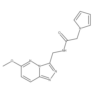 N-((6-methoxy-[1,2,4]triazolo[4,3-b]pyridazin-3-yl)methyl)-2-(1H-pyrrol-1-yl)acetamide结构式