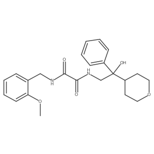N1-(2-hydroxy-2-phenyl-2-(tetrahydro-2H-pyran-4-yl)ethyl)-N2-(2-methoxybenzyl)oxalamide Structure