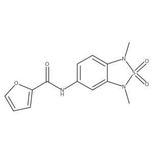 N-(1,3-dimethyl-2,2-dioxido-1,3-dihydrobenzo[c][1,2,5]thiadiazol-5-yl)furan-2-carboxamide Structure