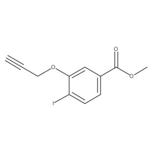 Methyl 4-iodo-3-(prop-2-yn-1-yloxy)benzoate结构式