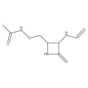 rel-N-[[(2R,3R)-3-(Formylamino)-4-oxo-2-azetidinyl]methoxy]acetamide Structure