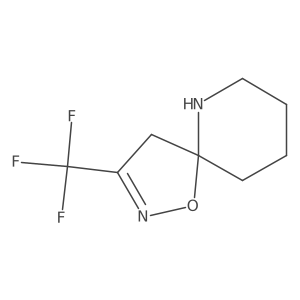 3-(Trifluoromethyl)-1-oxa-2,6-diazaspiro[4.5]dec-2-ene Structure