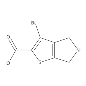 3-bromo-4H,5H,6H-thieno[2,3-c]pyrrole-2-carboxylic acid Structure