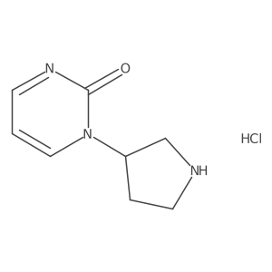 1-(pyrrolidin-3-yl)pyrimidin-2(1H)-one hydrochloride结构式