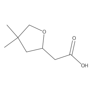 2-(4,4-Dimethyloxolan-2-yl)acetic acid Structure