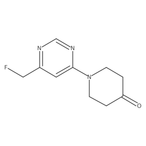 1-[6-(Fluoromethyl)pyrimidin-4-yl]piperidin-4-one Structure