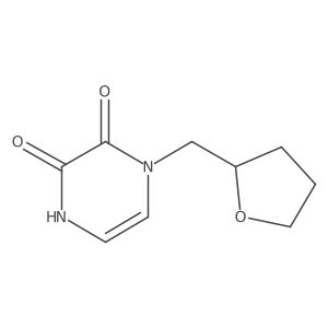 1-((Tetrahydrofuran-2-yl)methyl)-1,4-dihydropyrazine-2,3-dione结构式