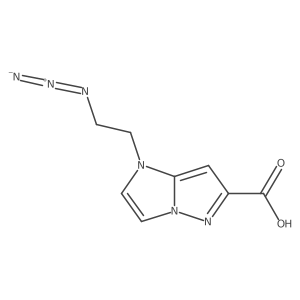 1-(2-azidoethyl)imidazo[1,2-b]pyrazole-6-carboxylic acid Structure