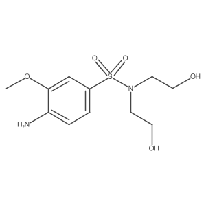 4-amino-N,N-bis(2-hydroxyethyl)-3-methoxybenzenesulfonamide Structure