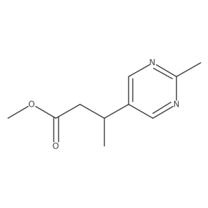 Methyl 3-(2-methylpyrimidin-5-yl)butanoate Structure