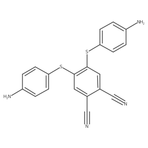 4,5-Bis((4-aminophenyl)thio)phthalonitrile结构式