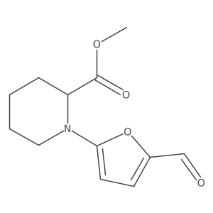 Methyl 1-(5-formylfuran-2-yl)piperidine-2-carboxylate Structure