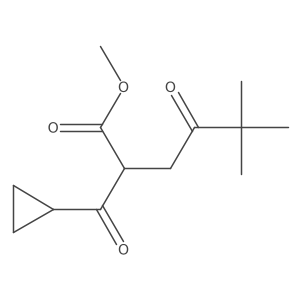 Methyl 2-cyclopropanecarbonyl-5,5-dimethyl-4-oxohexanoate Structure