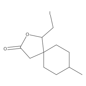 1-(Iodomethyl)-8-methyl-2-oxaspiro[4.5]decan-3-one结构式