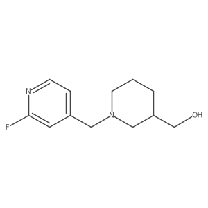 {1-[(2-Fluoropyridin-4-yl)methyl]piperidin-3-yl}methanol结构式