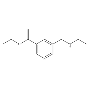 {[5-(1-Ethoxyethenyl)pyridin-3-yl]methyl}(ethyl)amine结构式